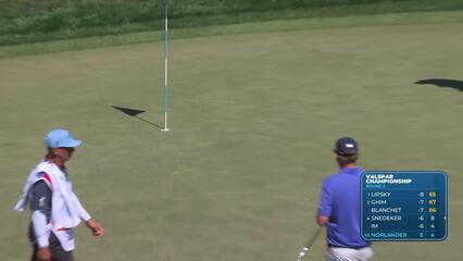 Henrik Norlander sinks 35-foot birdie putt on No. 4 at Valspar