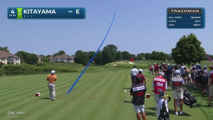Kurt Kitayama sinks 18-foot putt for birdie on No. 4 at 3M Open