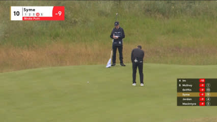Connor Syme converts birdie putt at Genesis Scottish Open