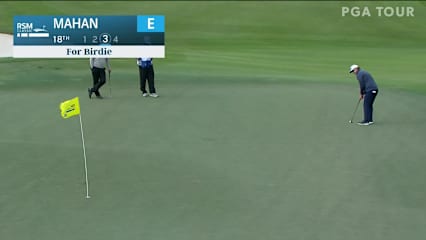 Hunter Mahan jars 41-footer for birdie at The RSM Classic