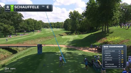 Xander Schauffele reaches par-5 No. 8 in two, makes eagle at BMW Championship