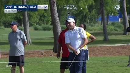 Bill Haas/Jay Haas make birdie on No. 2 at Zurich Classic