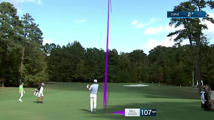 Harrison Frazar pulls the string to set up birdie at Dominion