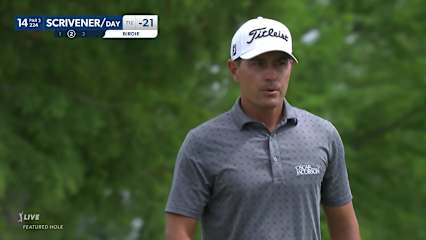 Jason Day/Jason Scrivener drains a 27-foot birdie putt at Zurich Classic