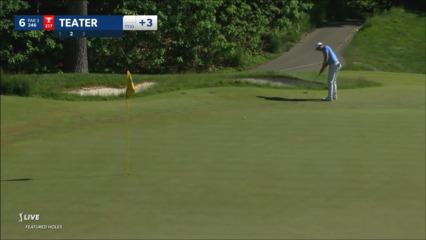 Josh Teater holes birdie putt from off the green at RBC Canadian