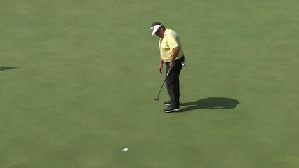 Tim Herron makes birdie on No. 17 at Kaulig Co. Championship