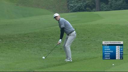 Brendan Steele sticks approach from rough to within 5 feet at ZOZO CHAMP