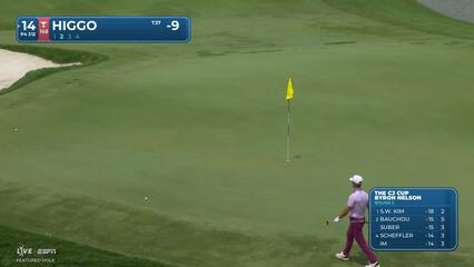 Garrick Higgo drains 16-foot birdie putt on No. 14 at THE CJ CUP