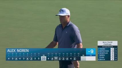 Alex Noren sinks 13-foot birdie putt on No. 17 at Hero World Challenge