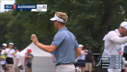 Tyson Alexander makes birdie on No. 14 at THE CJ CUP