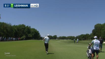 Marc Leishman reaches in two to set up birdie at AT&T Byron Nelson