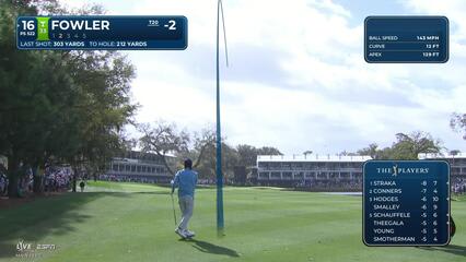 Rickie Fowler hits 222-yard approach to 28 feet, sets up birdie on No. 16 at THE PLAYERS