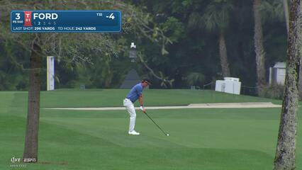 David Ford hits 233-yard approach to 30 feet, sets up birdie on No. 3