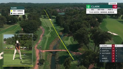 Wyndham Clark reaches par-5 No. 8 in two, makes eagle at BMW Championship