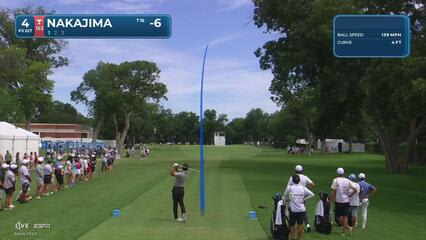 Keita Nakajima hits tee shot to 9 feet, sets up birdie on No. 4 at Charles Schwab