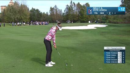 Nelly Korda dials in approach to yield birdie at PNC Championship