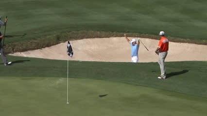 Roger Chapman's bunker hole out at Mitsubishi Electric Classic