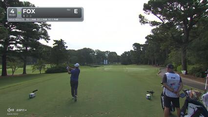 Ryan Fox strikes tee shot close on No. 4 at FedEx St. Jude