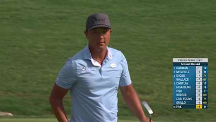 John Pak drains 17-foot birdie putt at Valero