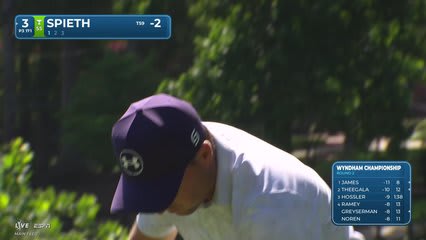 Jordan Spieth hits tee shot to 14 feet, sets up birdie on No. 3 at Wyndham