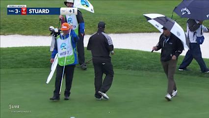 Brian Stuard makes birdie on No. 12 at AT&T Pebble Beach