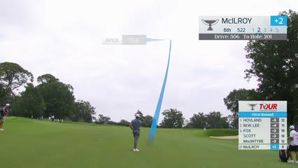 Rory McIlroy reaches par-5 No. 6 in two, makes birdie at TOUR Championship