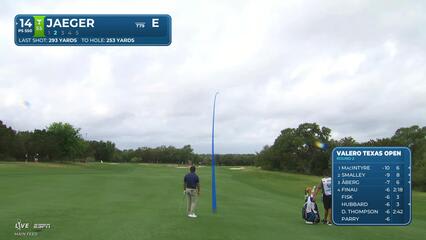 Stephan Jaeger gets up-and-down from 5 feet for eagle on No. 14 at Valero