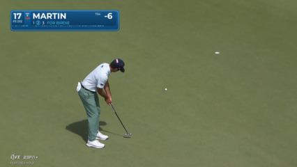 Ben Martin holes 16-foot birdie putt at Mexico Open
