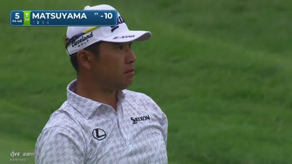 Hideki Matsuyama gets up-and-down from 133 yards for birdie on No. 5 at 3M Open
