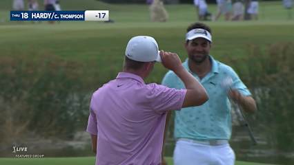 Curtis Thompson/Nick Hardy makes birdie on No. 18 at Zurich Classic