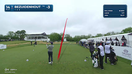 Christiaan Bezuidenhout nearly aces No. 14 at Truist Championship