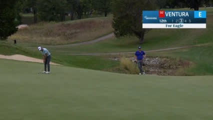Kris Ventura holes long eagle putt at Nationwide Children's
