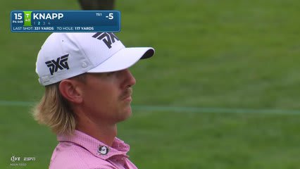Jake Knapp's 116-yard approach sets up birdie on No. 15 at 3M Open