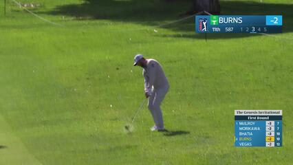 Sam Burns makes 5-foot birdie putt on No. 11 at The Genesis