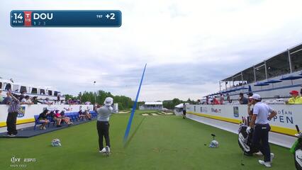 Zecheng Dou hits tee shot to 7 feet, sets up birdie on No. 14 at RBC Canadian