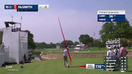 Matthew NeSmith goes right at the flag to set up birdie at Charles Schwab