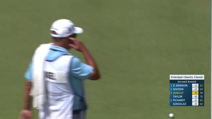 Brett Quigley makes birdie on No. 15 at Principal Charity Classic