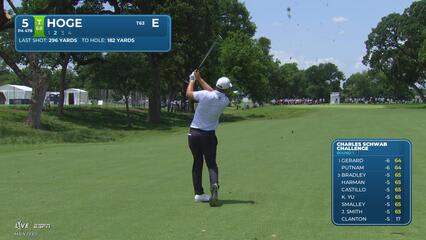 Tom Hoge's 180-yard approach sets up birdie on No. 5 at Charles Schwab