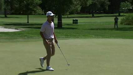 Philip Knowles makes birdie on No. 4 at Albertsons Boise Open
