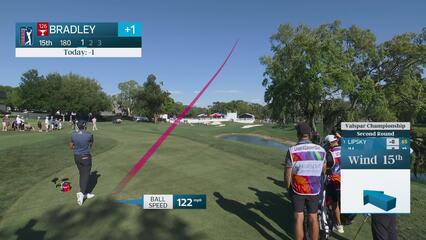 Keegan Bradley hits 176-yard approach to 13 feet, sets up birdie on No. 15 at Valspar