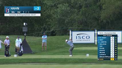 James Hahn makes birdie on No. 9 at ISCO Championship