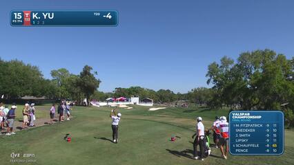 Kevin Yu hits 174-yard tee shot to 13 feet, sets up birdie on No. 15 at Valspar