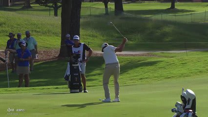 Rickie Fowler gets up-and-down from 109 yards for birdie on No. 2 at FedEx St. Jude