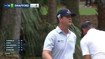 Hudson Swafford nails a 21-foot birdie at RBC Heritage