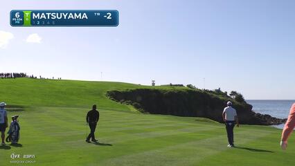 Hideki Matsuyama hits 250-yard approach to 33 feet, sets up birdie on No. 6 at AT&T Pebble Beach