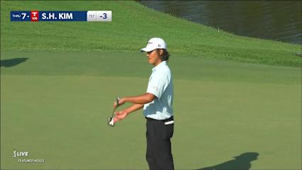 S.H. Kim slowly curls in birdie putt at Wyndham