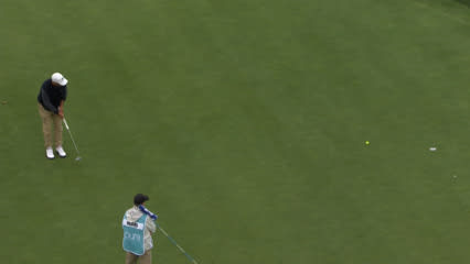 Rocco Mediate rolls in birdie putt at PURE Insurance