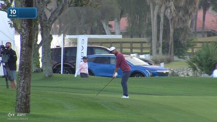 Adam Svensson sinks 8-foot birdie putt on No. 10 at Cognizant Classic