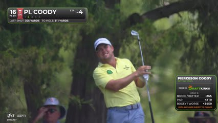 Pierceson Coody sinks 5-foot putt for birdie on No. 16 at FedEx St. Jude