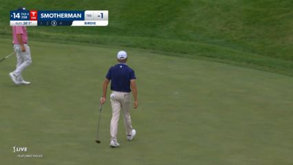 Austin Smotherman sinks a 26-foot birdie putt at John Deere